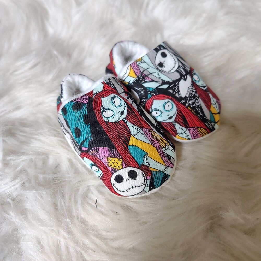 The Nightmare Before Christmas Newborn Baby Slippers Handmade